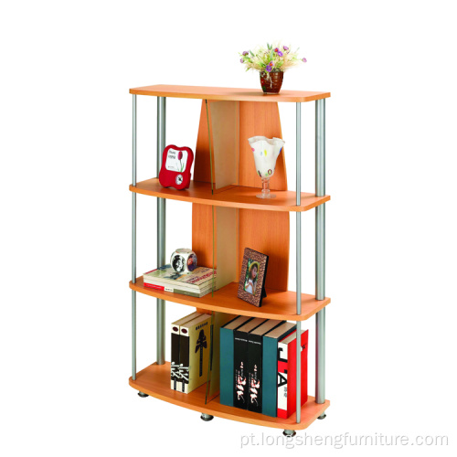 Simples Bookshelf Design Corner Estante de Madeira
